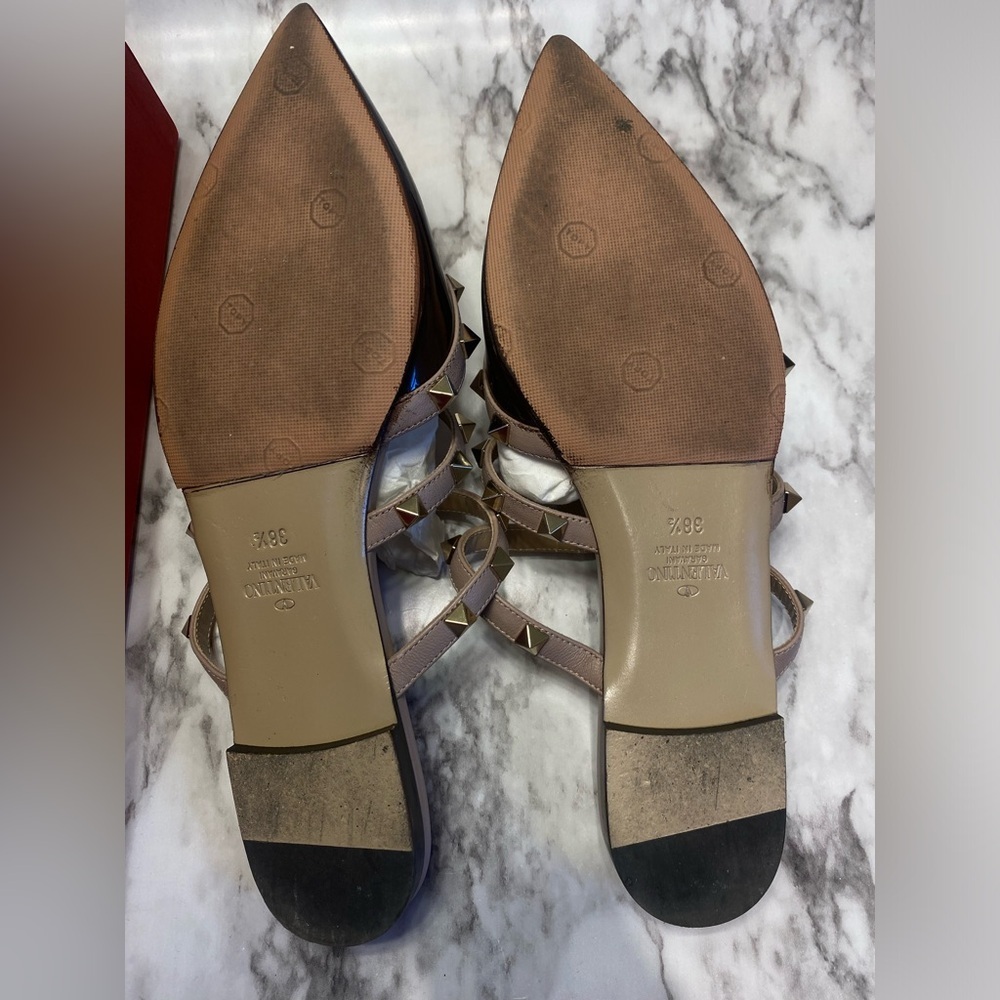 Valentino Rockstud Flats Mules size 8.5 - Picture 4 of 10